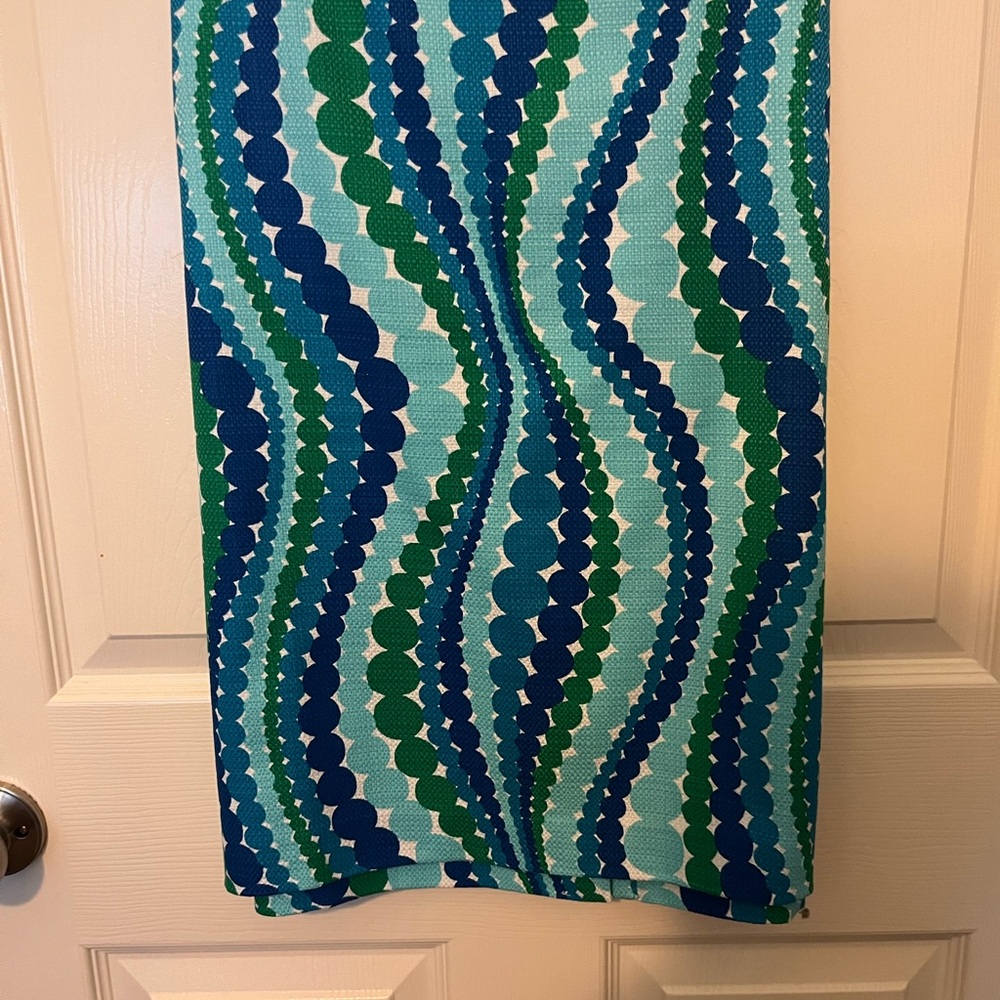 Talbots Blue and Green Sarong Swim Cover-Up